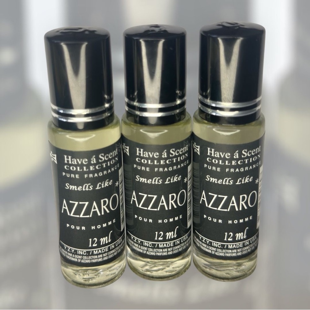 Azzaro Perfume For Men Rollerball Body Oil Smell Like Pure Fragrance 12ml